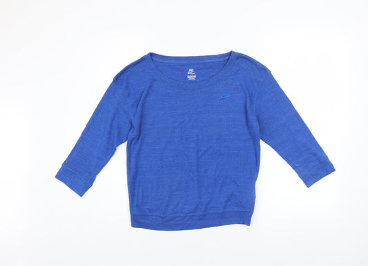 Womens UK Size XS Nike Blue Pullover Sweatshirt