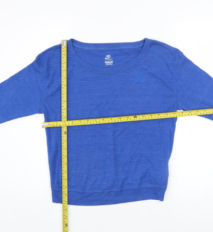 Womens UK Size XS Nike Blue Pullover Sweatshirt
