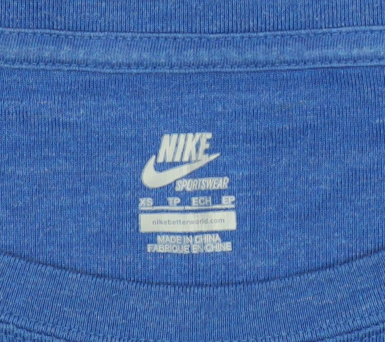 Womens UK Size XS Nike Blue Pullover Sweatshirt