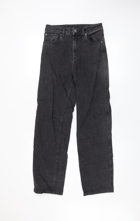 Womens UK Size 8 ASOS Regular Fit Straight Black Jeans