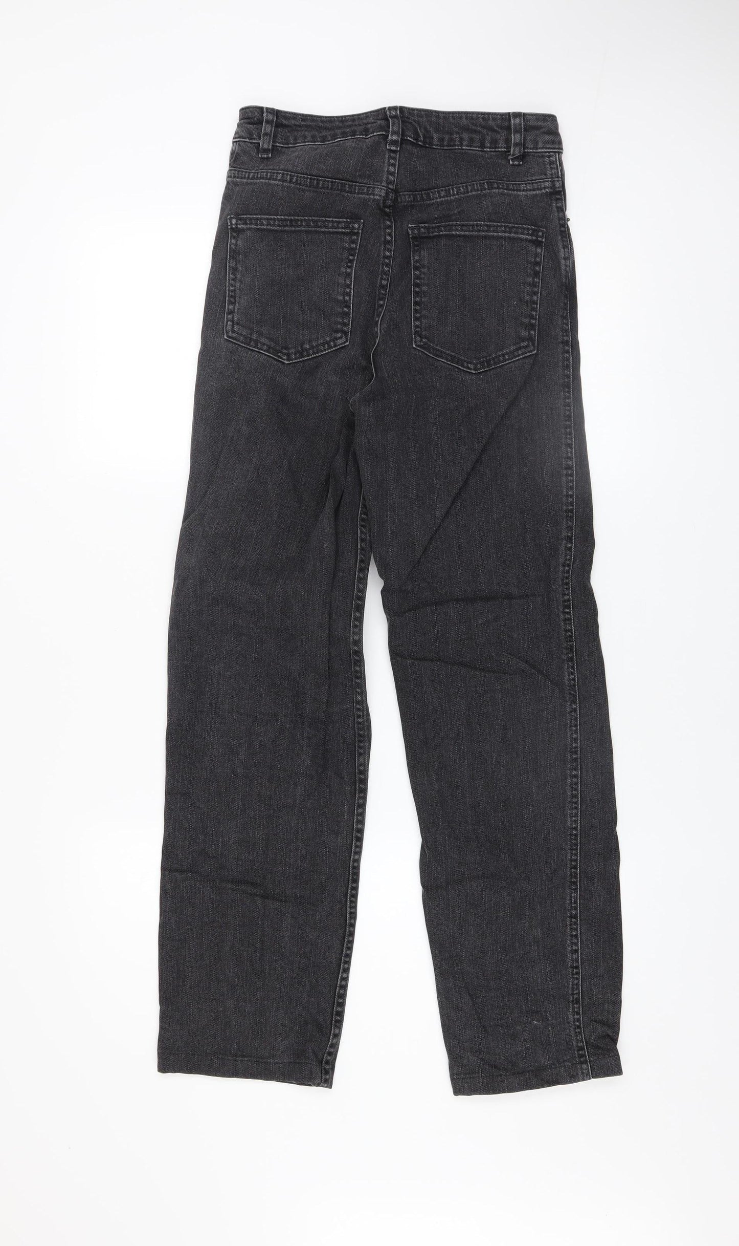 Womens UK Size 8 ASOS Regular Fit Straight Black Jeans