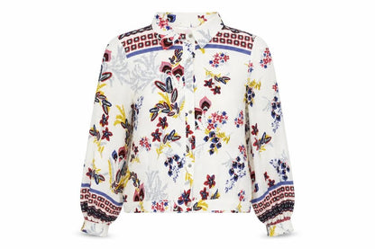 Womens UK Size 10 Angeleye Multicoloured Tunic Blouse