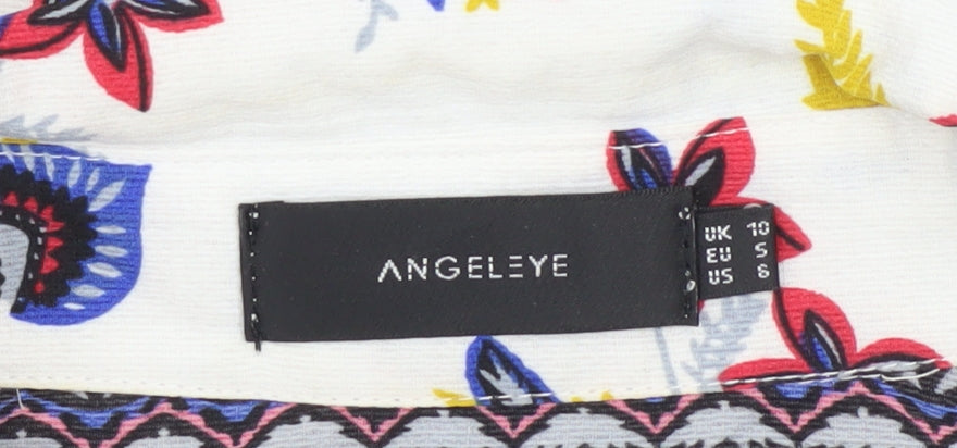 Womens UK Size 10 Angeleye Multicoloured Tunic Blouse