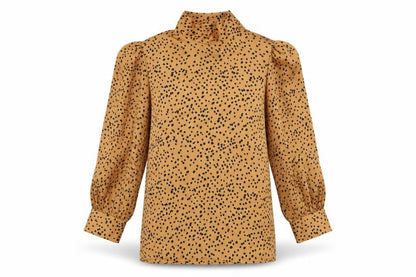 Womens UK Size 8 zibilondon Brown Tunic Blouse