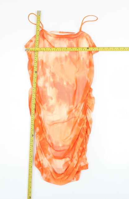Womens UK Size 12 Pink Vanilla Bodycon Dress