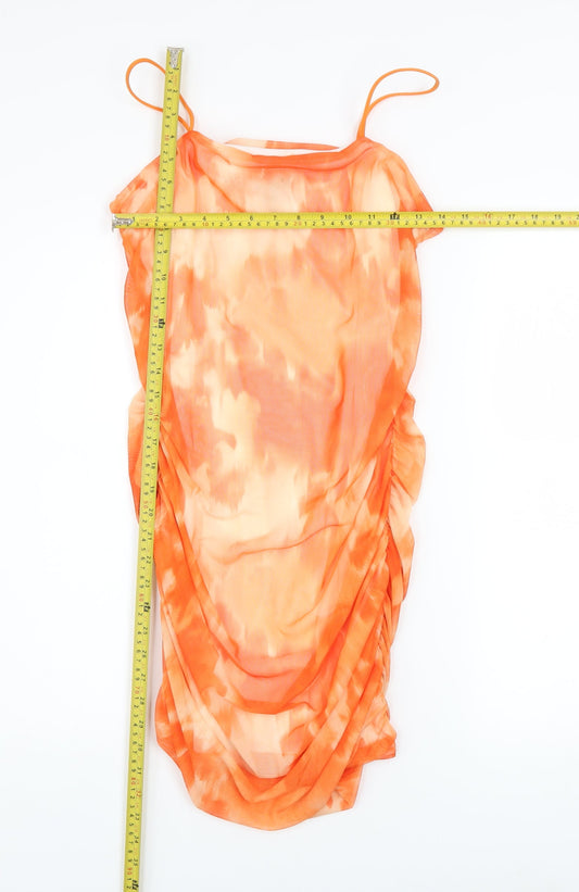 Womens UK Size 12 Pink Vanilla Bodycon Dress
