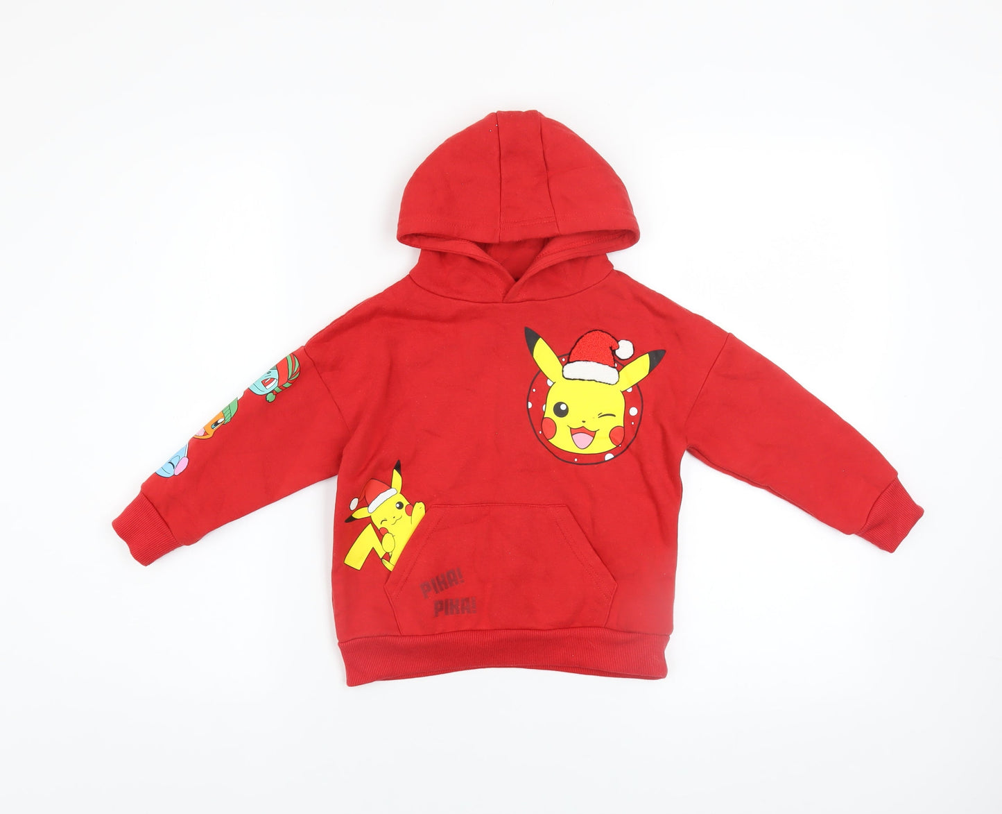 Boys UK Size 3-4 Years Pokémon Red Pullover Hoodie