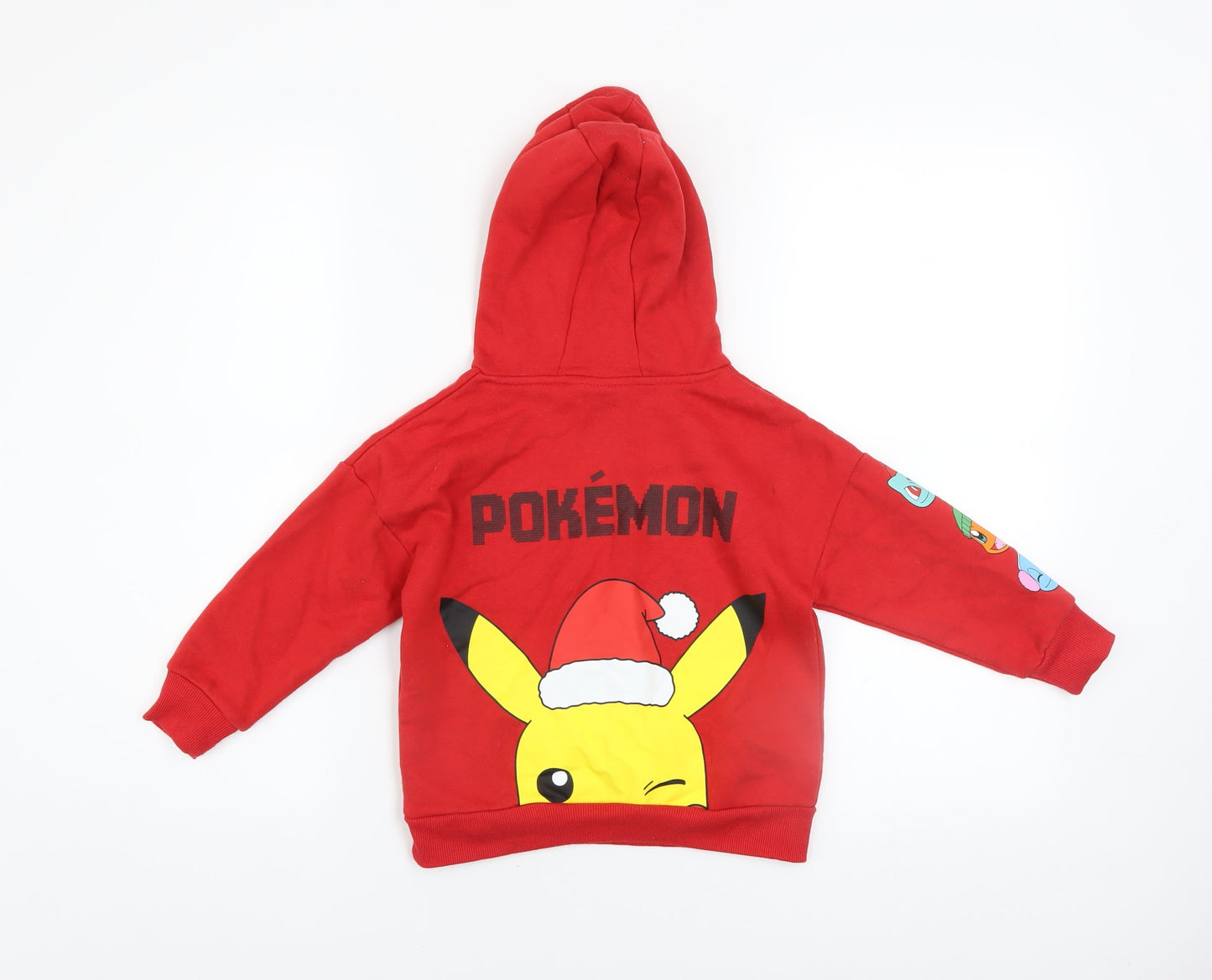Boys UK Size 3-4 Years Pokémon Red Pullover Hoodie