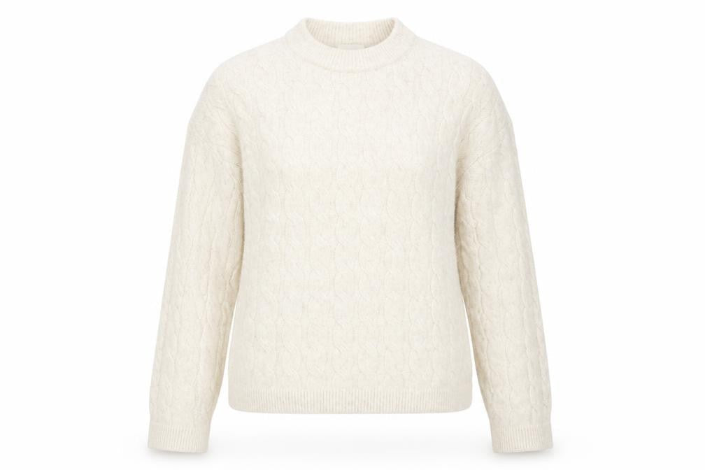Womens UK Size 8 H&M Ivory Pullover Jumper