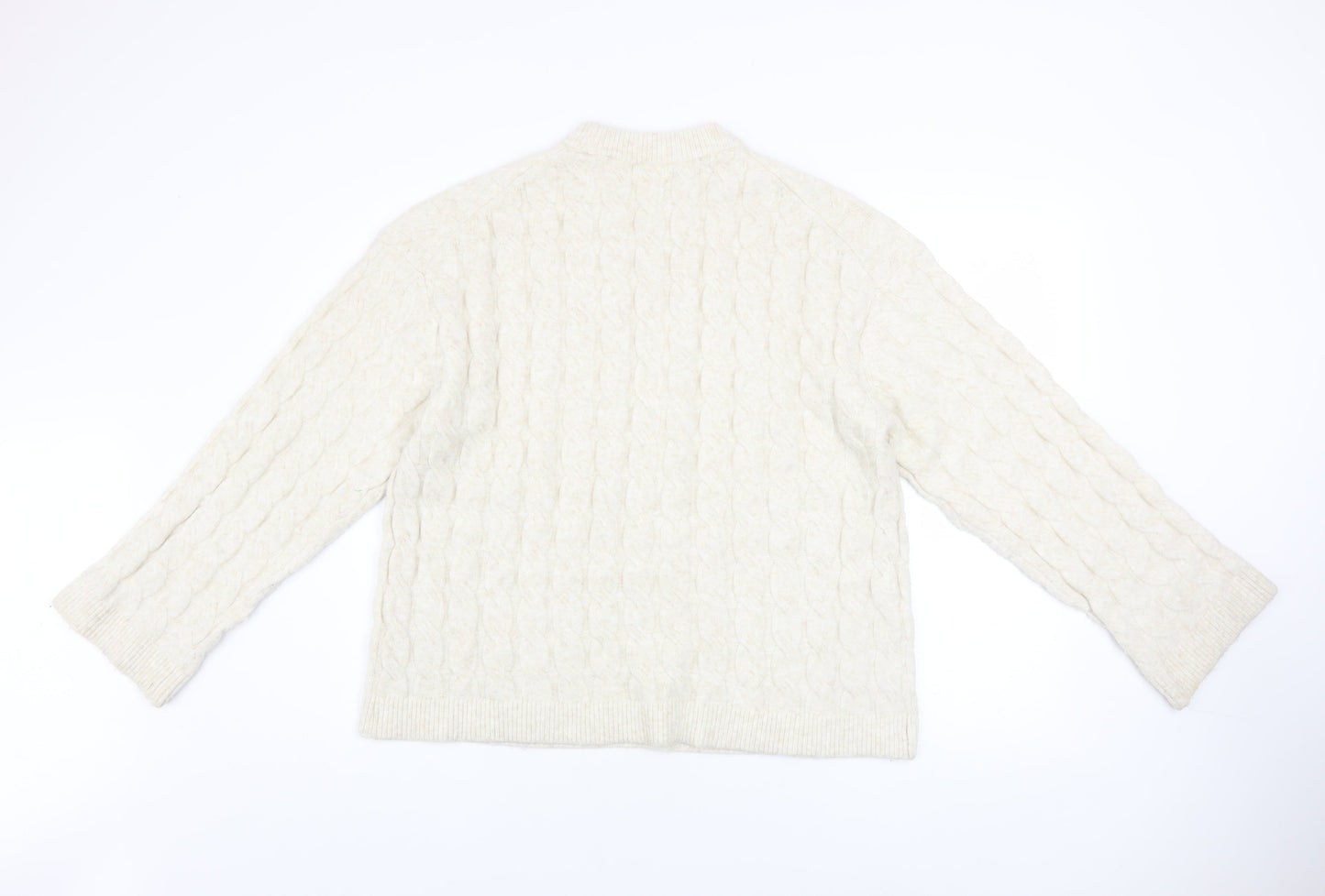 Womens UK Size 8 H&M Ivory Pullover Jumper