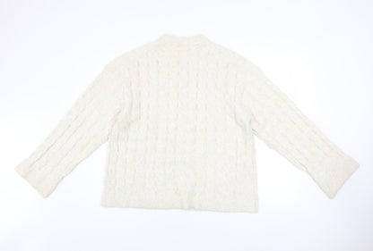 Womens UK Size 8 H&M Ivory Pullover Jumper