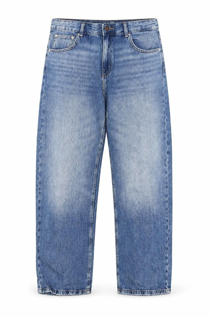 Mens UK Size M Pull & Bear Regular Fit Straight Blue Jeans