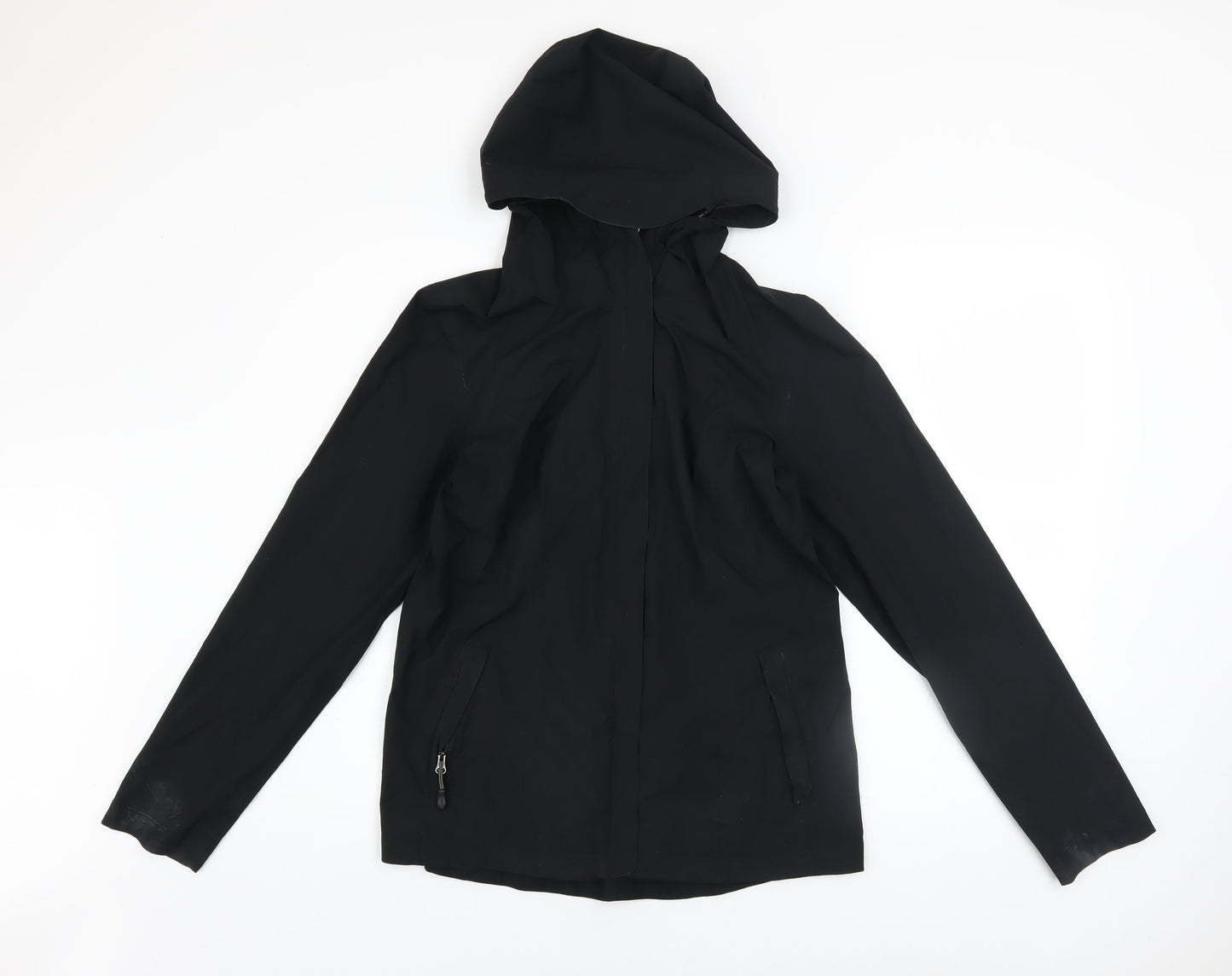 Womens UK Size S 32 Degrees Black Rain Coat