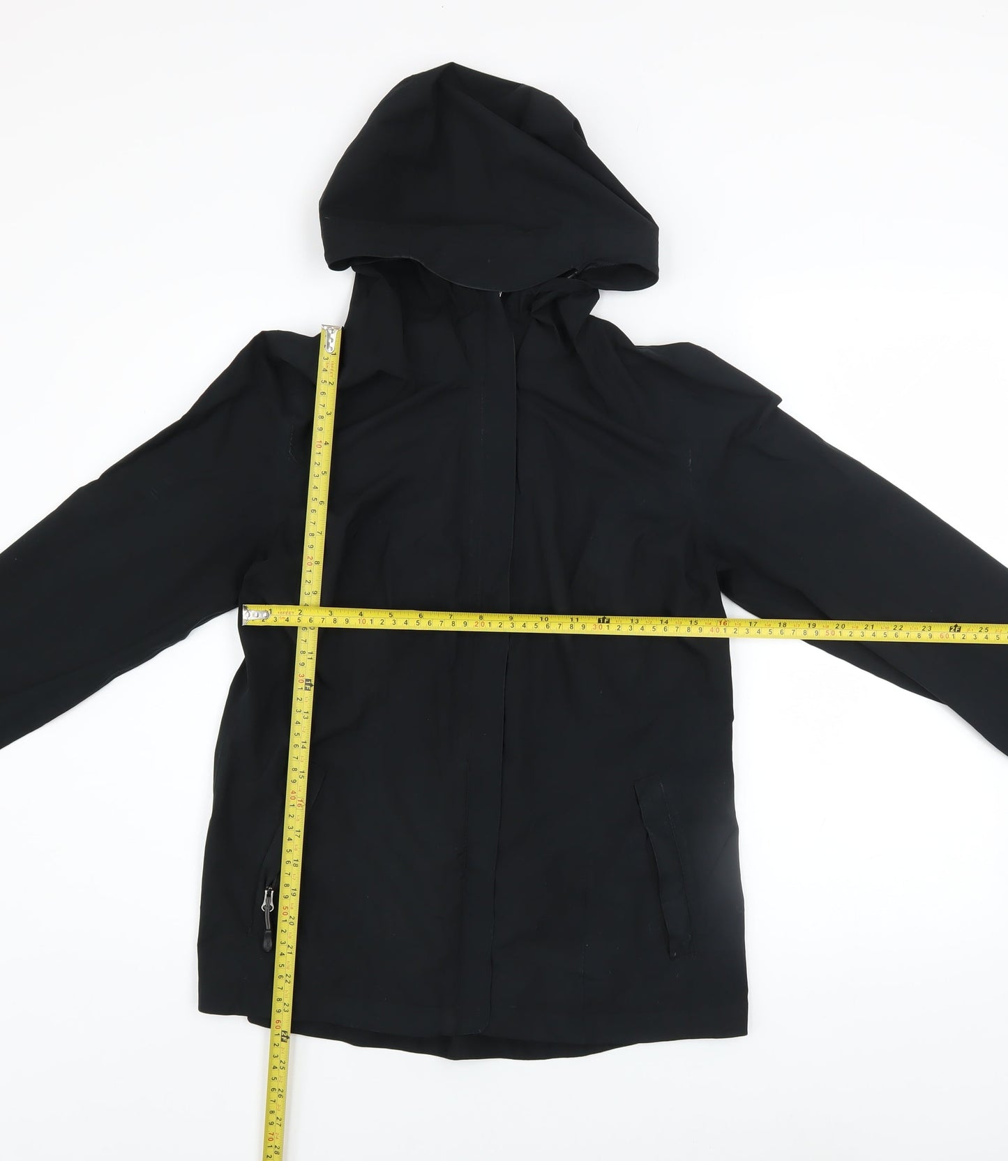 Womens UK Size S 32 Degrees Black Rain Coat