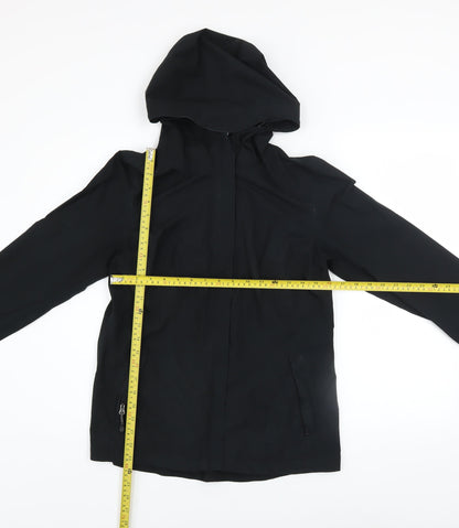 Womens UK Size S 32 Degrees Black Rain Coat
