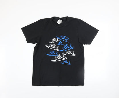 Mens UK Size S adidas Black  T-Shirt