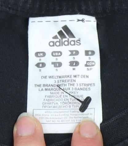 Mens UK Size S adidas Black  T-Shirt