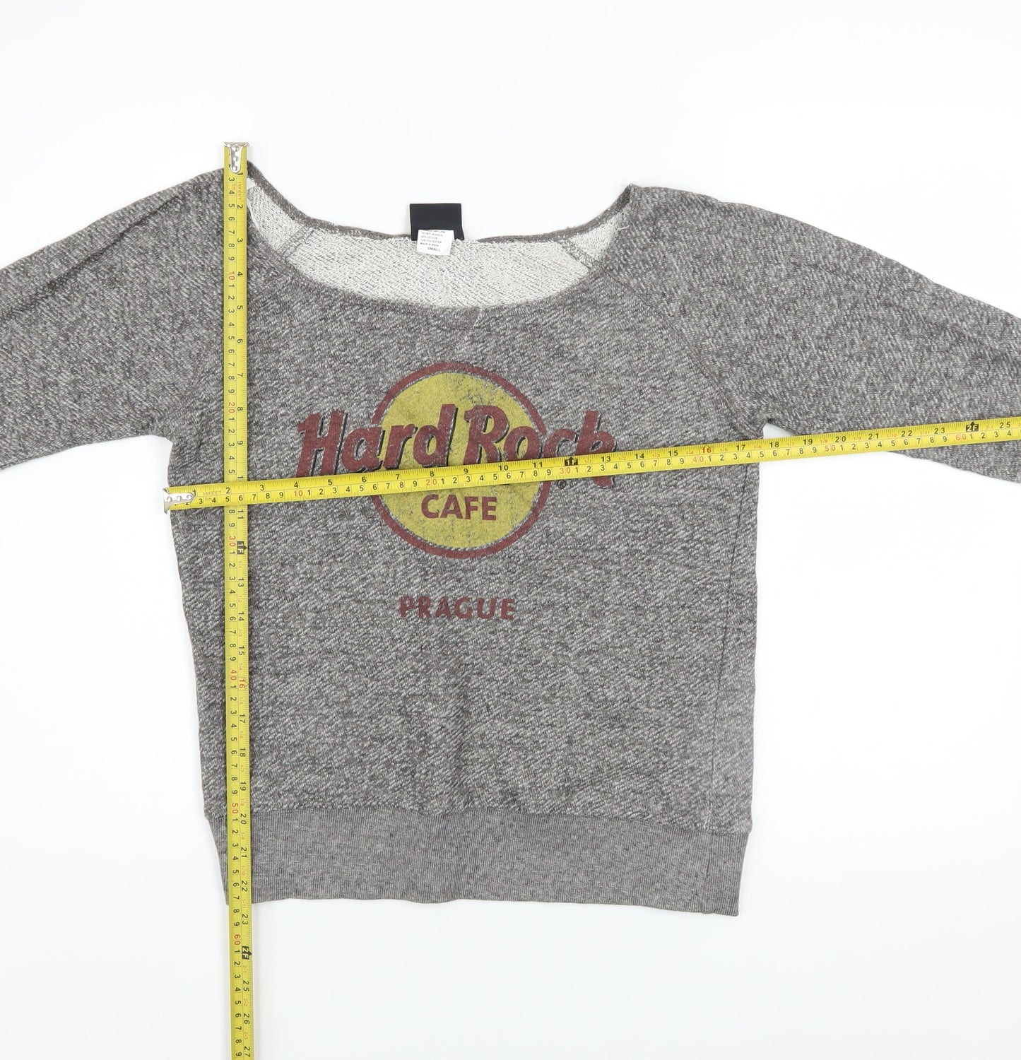 Womens UK Size S Hard Rock Cafe Grey Pullover Sweatshirt