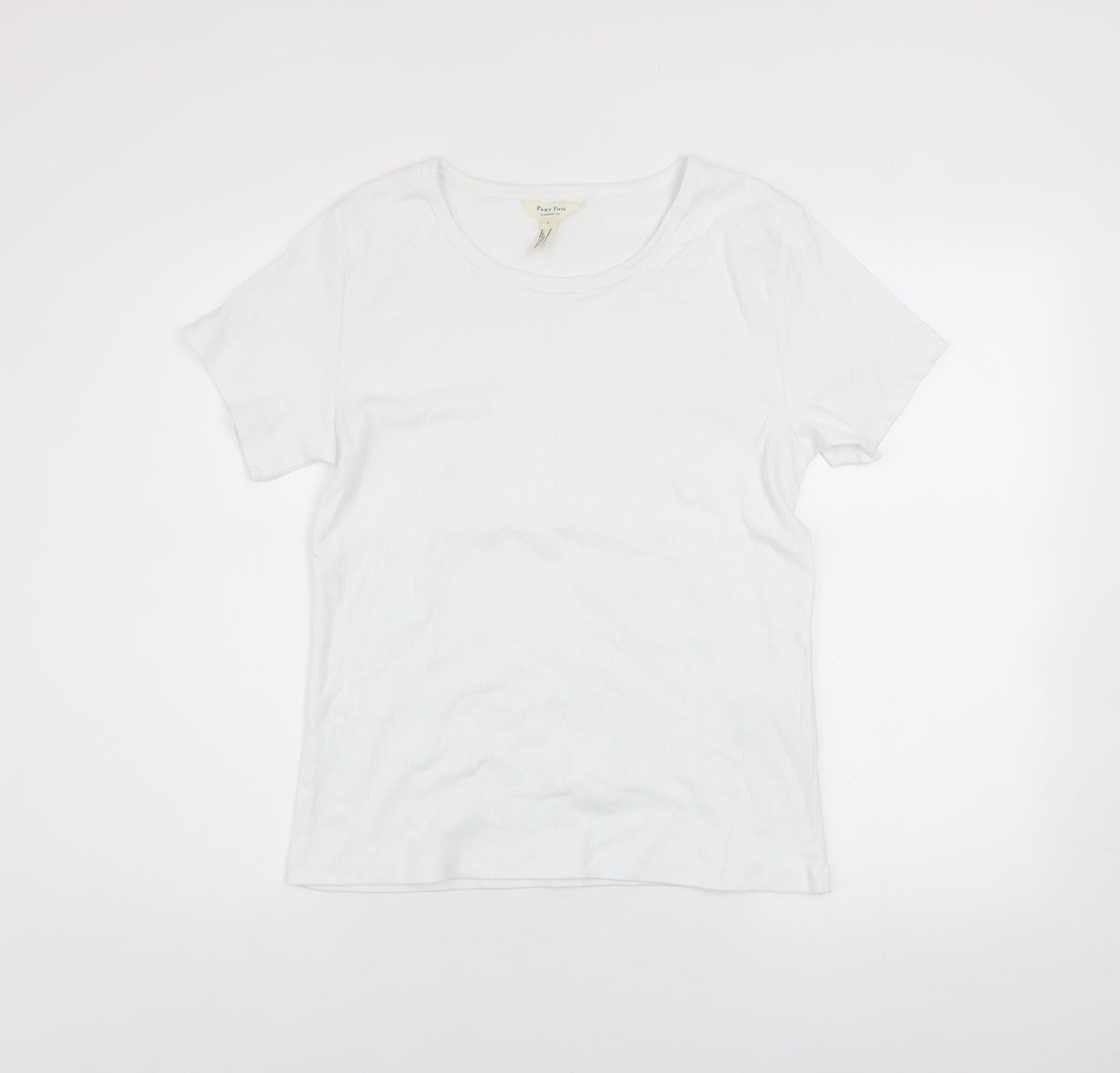 Womens UK Size XL Part Two White Basic T-Shirt