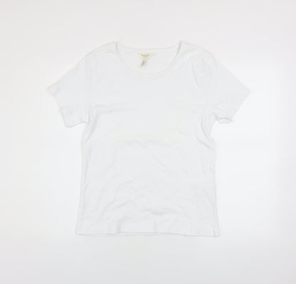 Womens UK Size XL Part Two White Basic T-Shirt