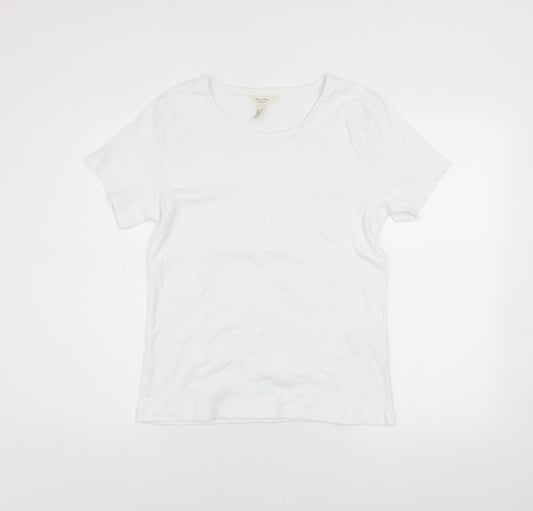 Womens UK Size XL Part Two White Basic T-Shirt