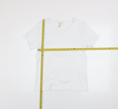 Womens UK Size XL Part Two White Basic T-Shirt