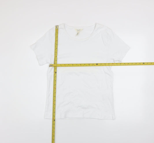 Womens UK Size XL Part Two White Basic T-Shirt