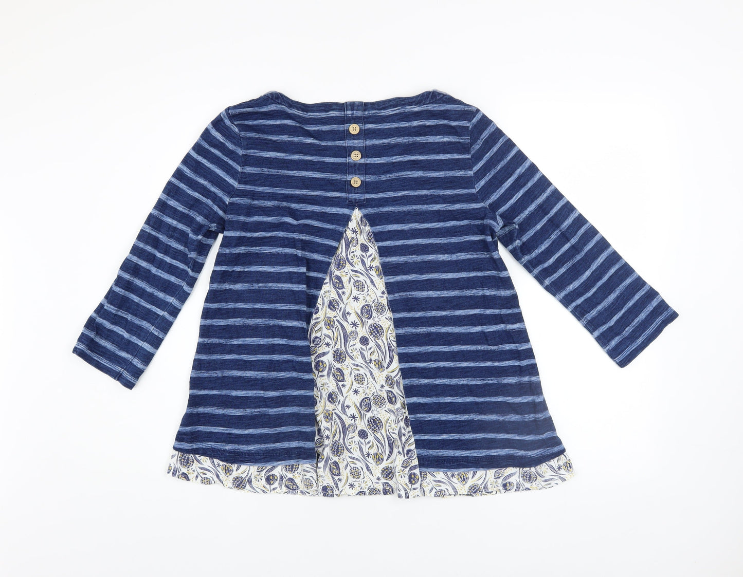 Womens UK Size 10 Mantaray Blue Tunic T-Shirt