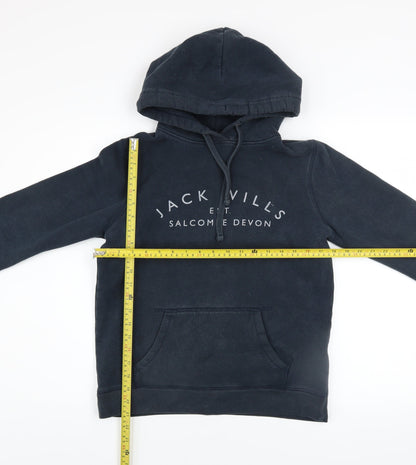Womens UK Size 10 Jack Wills Blue Pullover Hoodie
