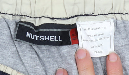 Mens UK Size 16 Nutshell Regular Fit Cargo Blue Trousers