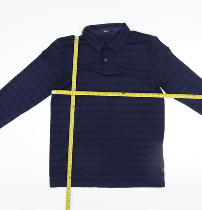 Rohan Men’s Blue Striped Long Sleeve Collared Button-Up Shirt Size S