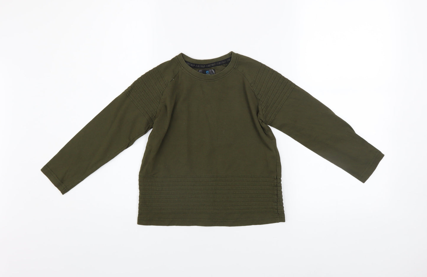 Boys UK Size 7-8 Years Firetrap Green Basic T-Shirt