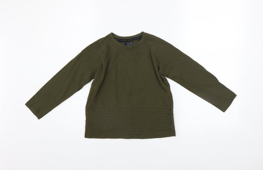 Boys UK Size 7-8 Years Firetrap Green Basic T-Shirt