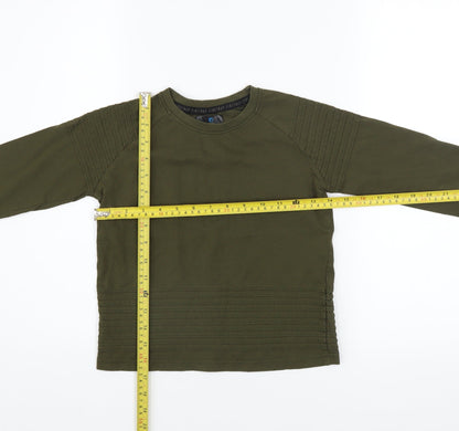 Boys UK Size 7-8 Years Firetrap Green Basic T-Shirt