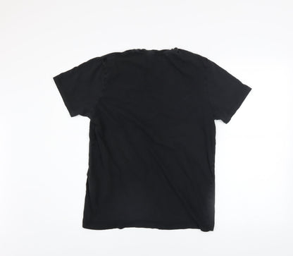 Mens UK Size M JACK & JONES Black  T-Shirt
