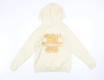 Boys UK Size 12 Years JACK & JONES Beige Pullover Hoodie
