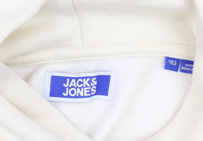 Boys UK Size 12 Years JACK & JONES Beige Pullover Hoodie