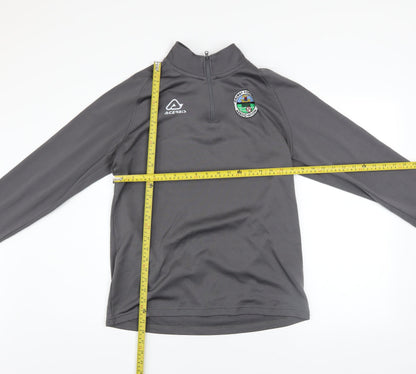 Mens UK Size S Acerbis Grey 1/4 Zip Sweatshirt