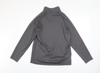 Mens UK Size S Acerbis Grey 1/4 Zip Sweatshirt