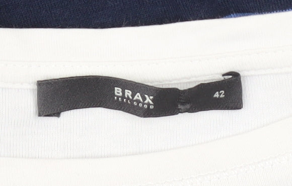 Womens UK Size 14 BRAX Multicoloured Basic T-Shirt