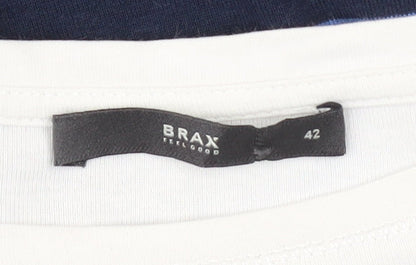 Womens UK Size 14 BRAX Multicoloured Basic T-Shirt
