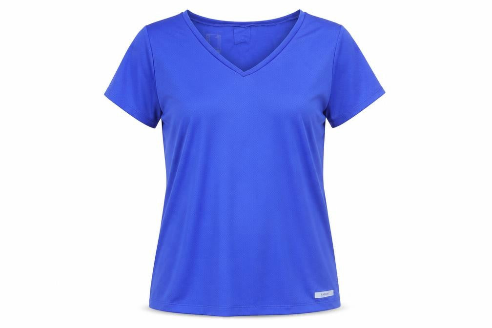 Womens UK Size XS DECATHLON Blue Running & Jogging Gym & Training Walking T-Shir