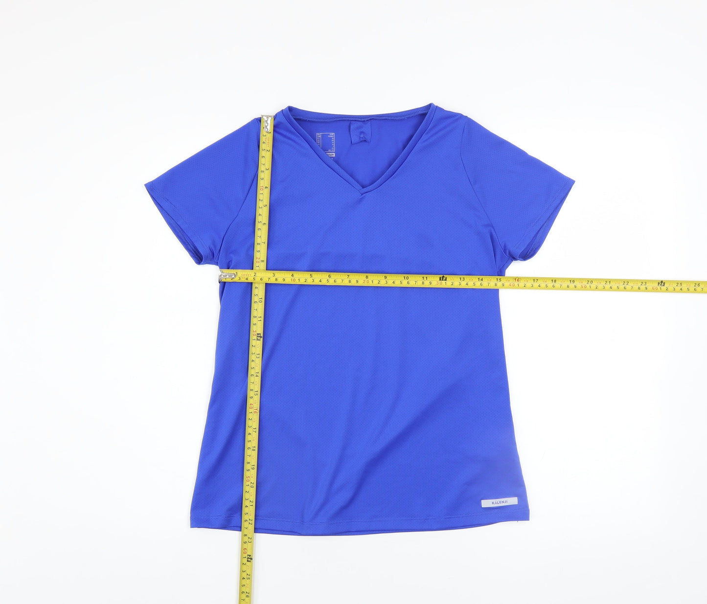 Womens UK Size XS DECATHLON Blue Running & Jogging Gym & Training Walking T-Shir