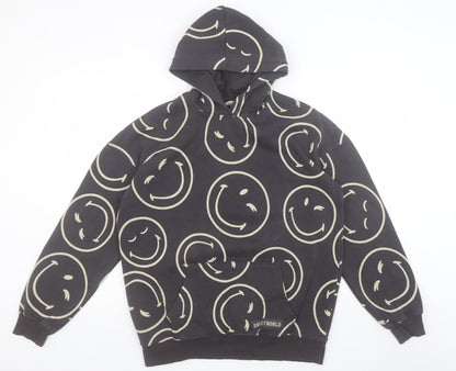Girls UK Size 14 Years H&M Black Pullover Hoodie