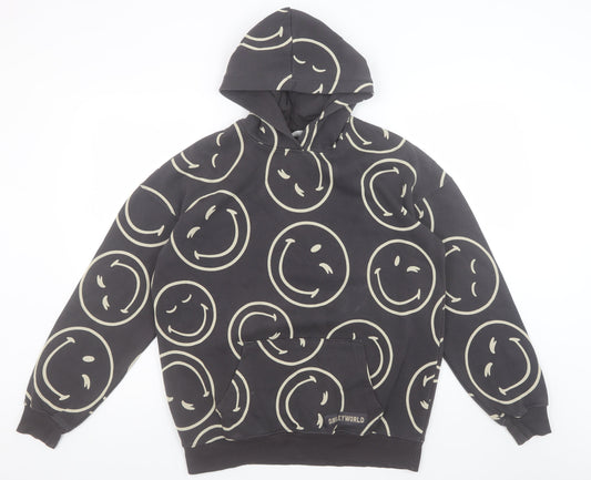 Girls UK Size 14 Years H&M Black Pullover Hoodie