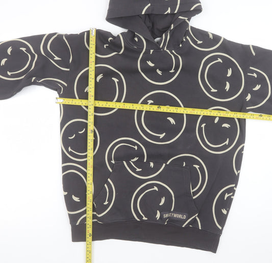 Girls UK Size 14 Years H&M Black Pullover Hoodie