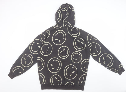 Girls UK Size 14 Years H&M Black Pullover Hoodie