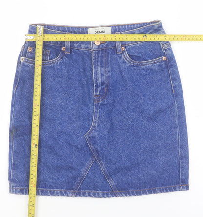 Womens UK Size 8 New Look Straight & Pencil Denim Skirt