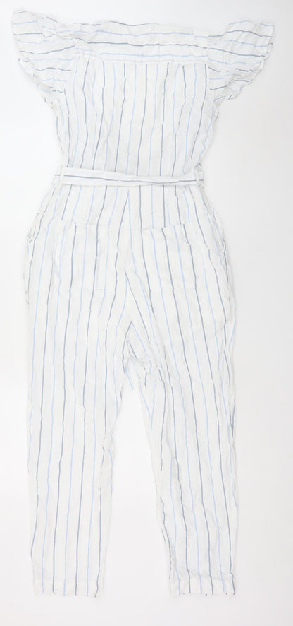 Womens UK Size 8 Great Plains One-Piece White Jumpsuit