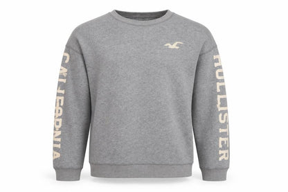 Mens UK Size S Hollister Grey Pullover Sweatshirt